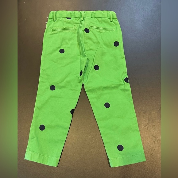CREWCUTS Size 5 Green Blue Polka Dot Twill Pants R $69 - Picture 4 of 5